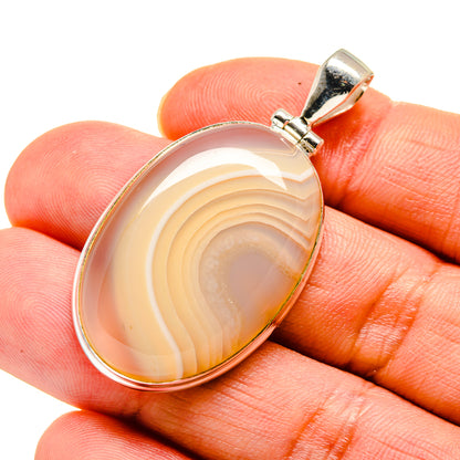 Botswana Agate Pendants handcrafted by Ana Silver Co - PD753420