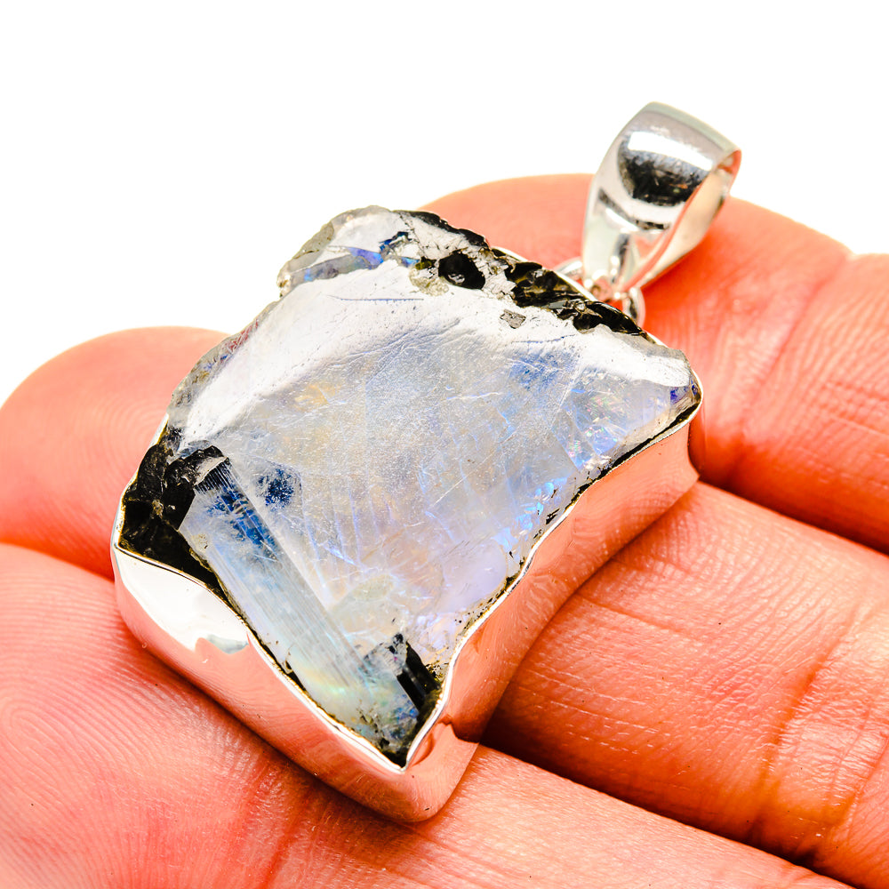 Rainbow Moonstone Pendants handcrafted by Ana Silver Co - PD753430