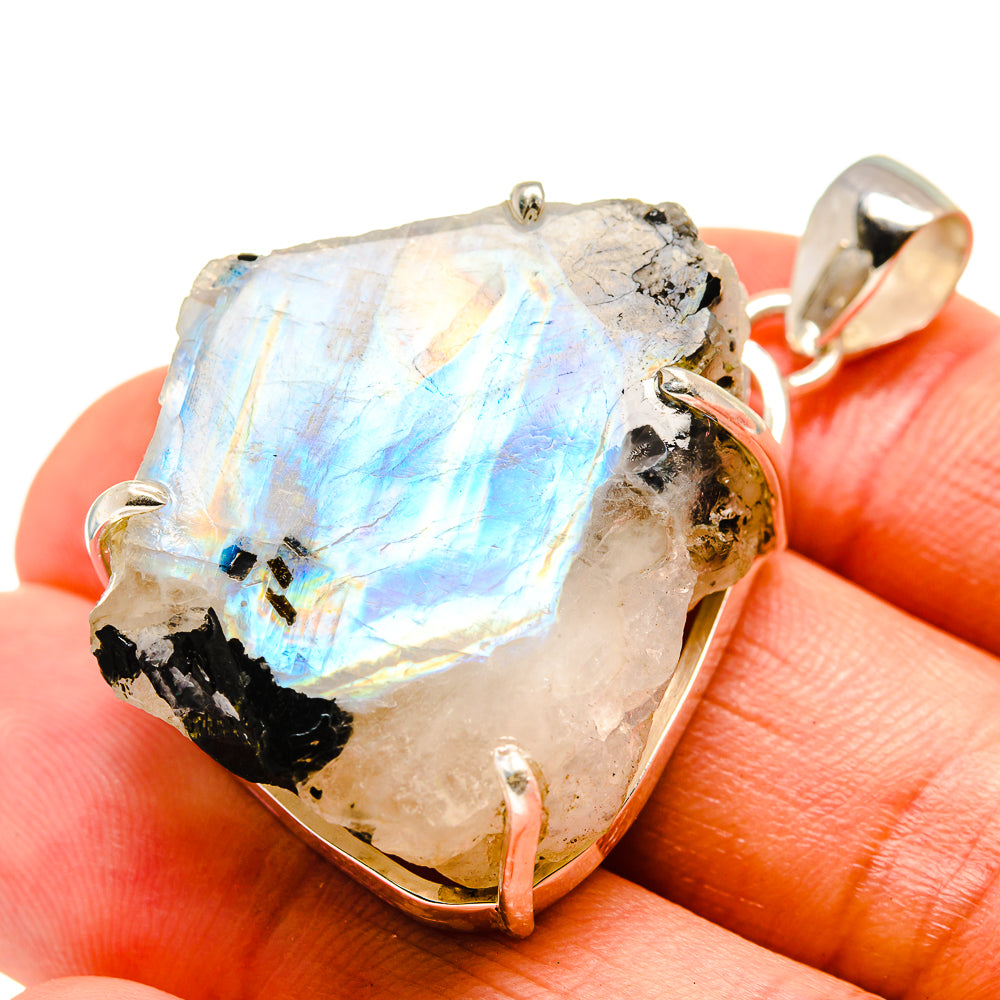 Rainbow Moonstone Pendants handcrafted by Ana Silver Co - PD753431