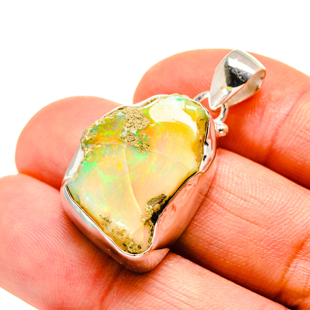 Ethiopian Opal Pendants handcrafted by Ana Silver Co - PD753443