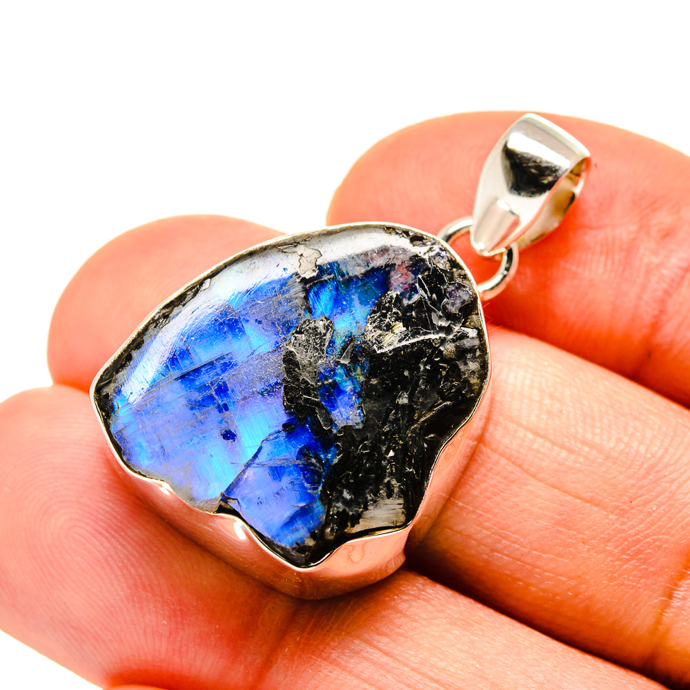 Rainbow Moonstone Pendants handcrafted by Ana Silver Co - PD753446