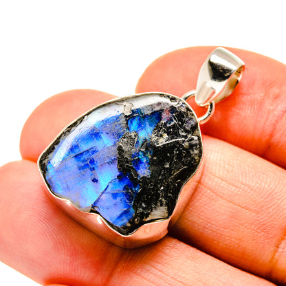 Rainbow Moonstone Pendants handcrafted by Ana Silver Co - PD753446