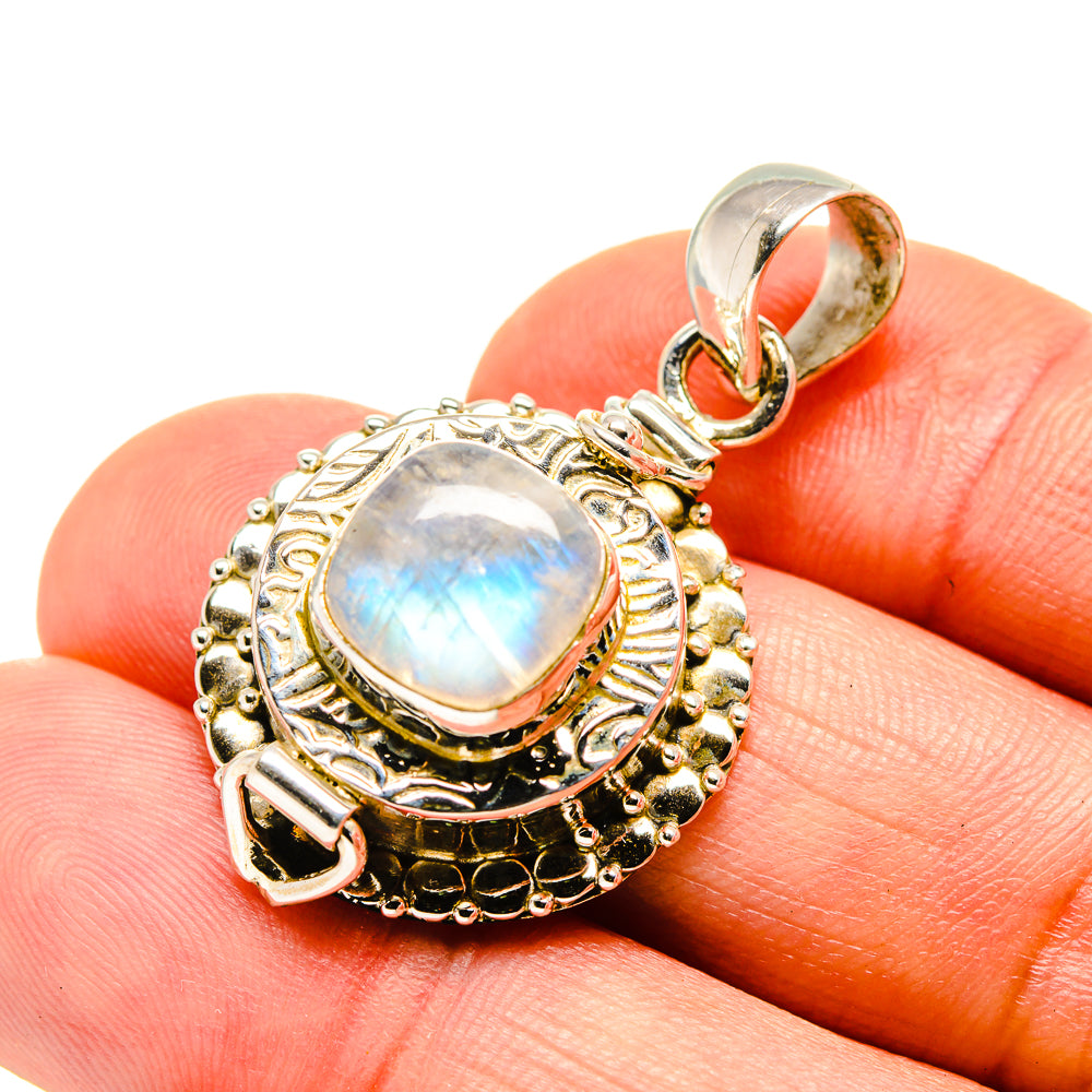 Rainbow Moonstone Pendants handcrafted by Ana Silver Co - PD753449