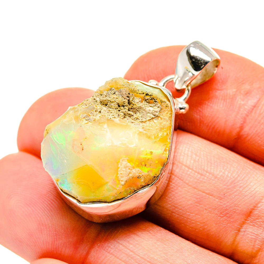 Ethiopian Opal Pendants handcrafted by Ana Silver Co - PD753463