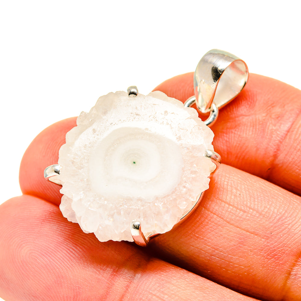White Solar Quartz Pendants handcrafted by Ana Silver Co - PD753465