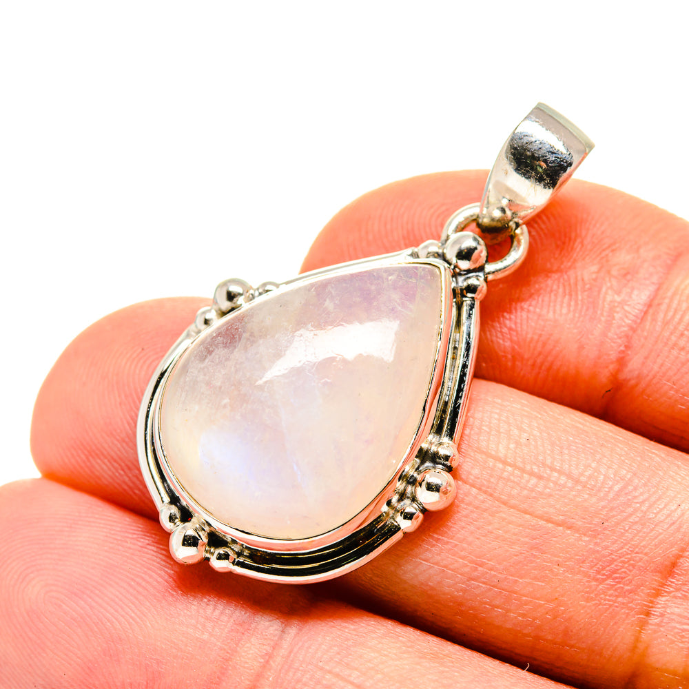 Rainbow Moonstone Pendants handcrafted by Ana Silver Co - PD753466