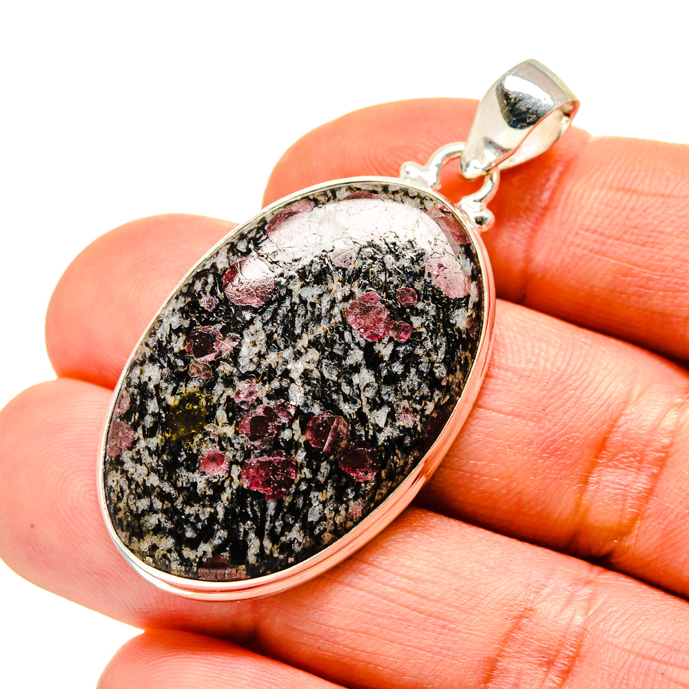 Russian Eudialyte Pendants handcrafted by Ana Silver Co - PD753503