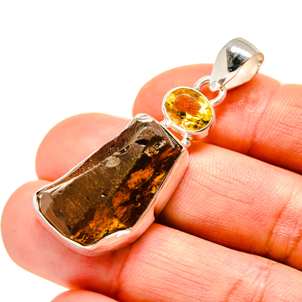 Citrine Pendants handcrafted by Ana Silver Co - PD753519
