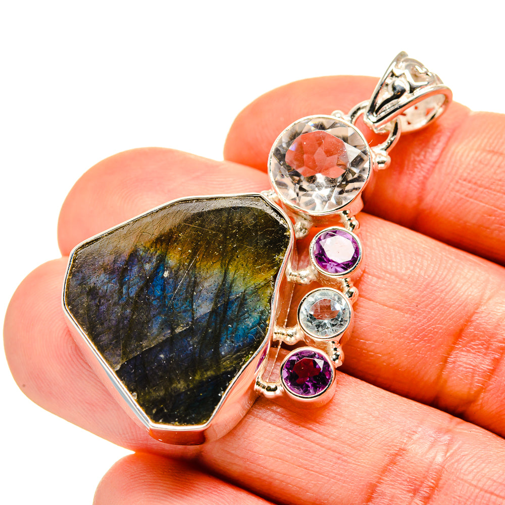 Labradorite Pendants handcrafted by Ana Silver Co - PD753521