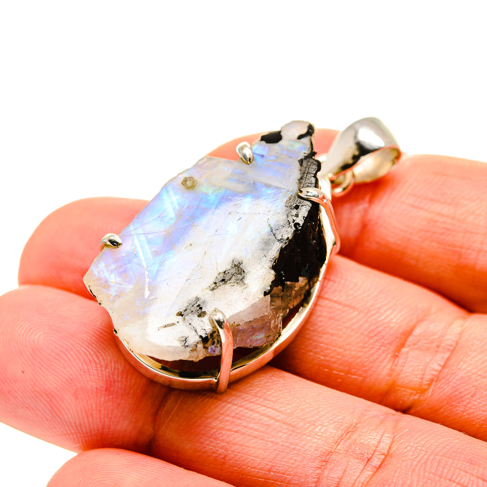Rainbow Moonstone Pendants handcrafted by Ana Silver Co - PD753554