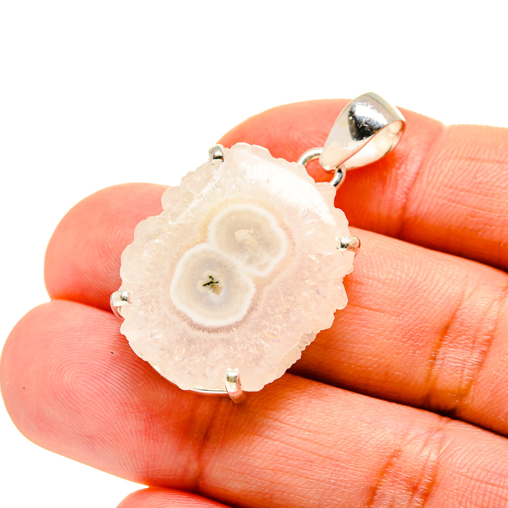 White Solar Quartz Pendants handcrafted by Ana Silver Co - PD753570