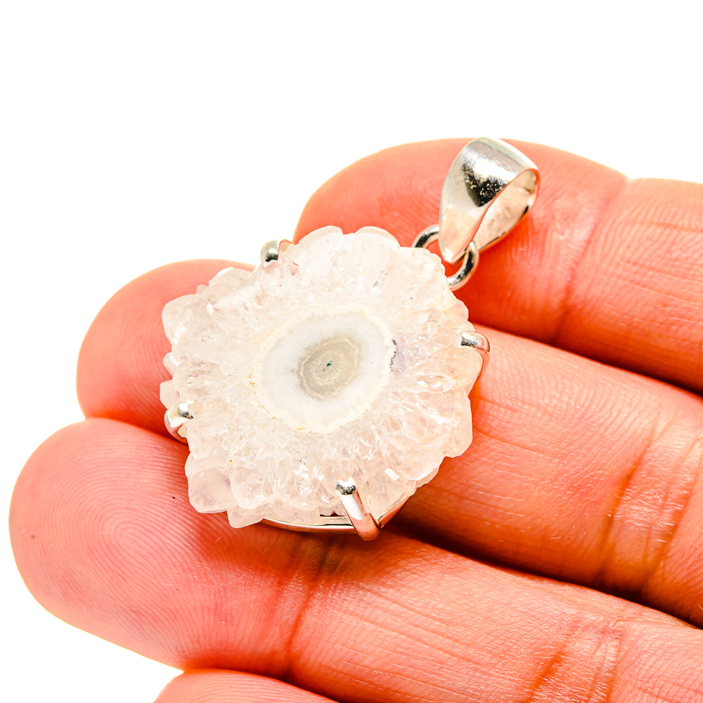White Solar Quartz Pendants handcrafted by Ana Silver Co - PD753572