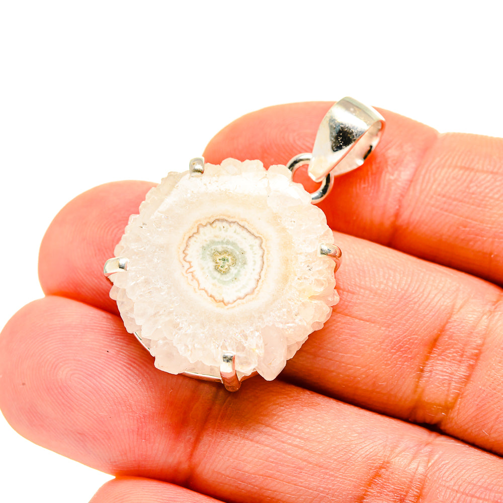 White Solar Quartz Pendants handcrafted by Ana Silver Co - PD753573