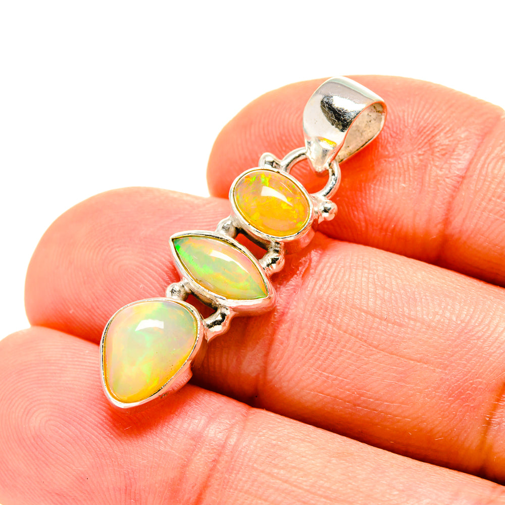 Ethiopian Opal Pendants handcrafted by Ana Silver Co - PD753576