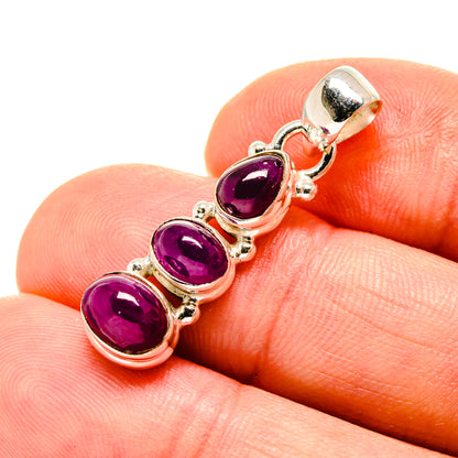 Ruby Pendants handcrafted by Ana Silver Co - PD753578