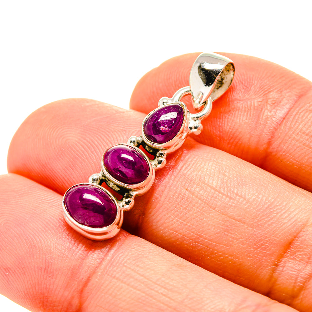 Ruby Pendants handcrafted by Ana Silver Co - PD753594