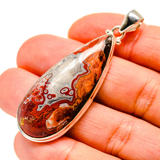 Crazy Lace Agate Pendants handcrafted by Ana Silver Co - PD753608