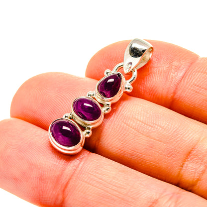 Ruby Pendants handcrafted by Ana Silver Co - PD753636