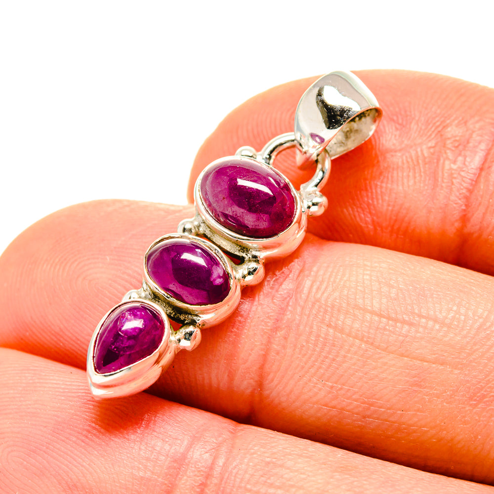 Ruby Pendants handcrafted by Ana Silver Co - PD753637