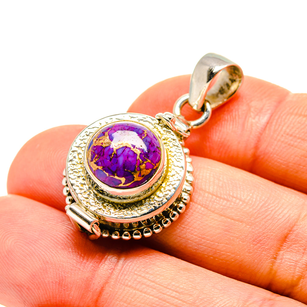 Purple Copper Composite Turquoise Pendants handcrafted by Ana Silver Co - PD753648