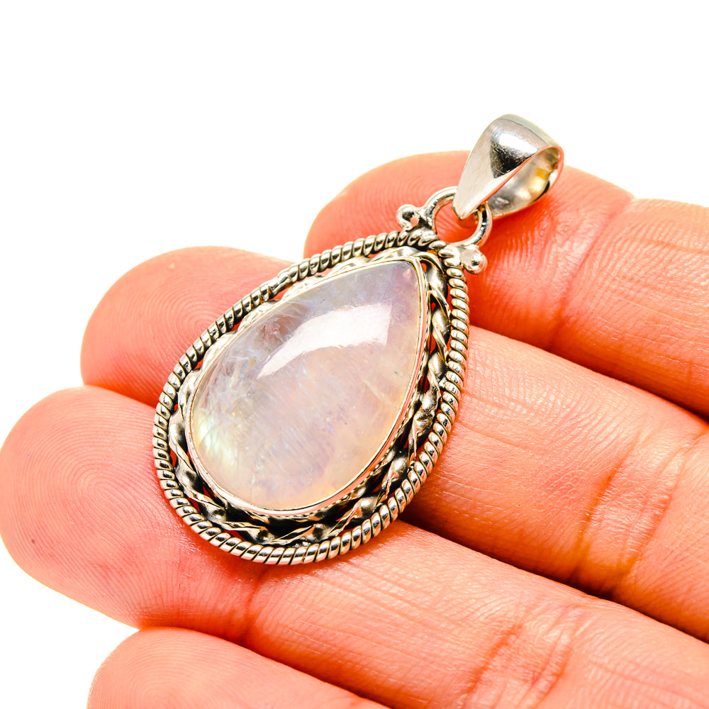Rainbow Moonstone Pendants handcrafted by Ana Silver Co - PD753670