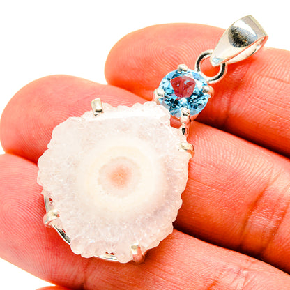 White Solar Quartz Pendants handcrafted by Ana Silver Co - PD753698