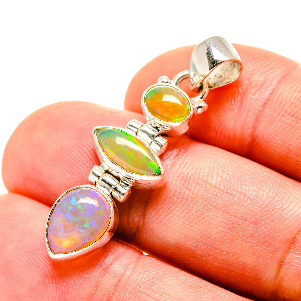 Ethiopian Opal Pendants handcrafted by Ana Silver Co - PD753703
