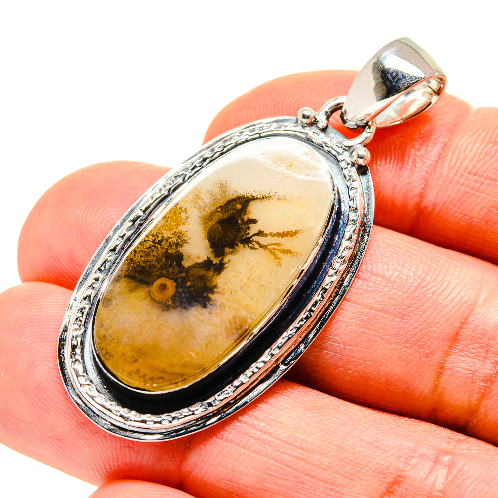 Scenic Dendritic Agate Pendants handcrafted by Ana Silver Co - PD753709