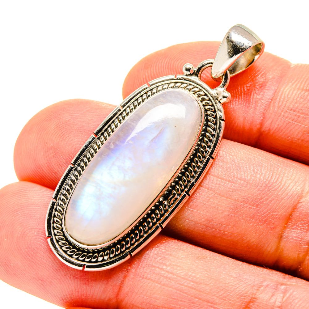 Rainbow Moonstone Pendants handcrafted by Ana Silver Co - PD753713