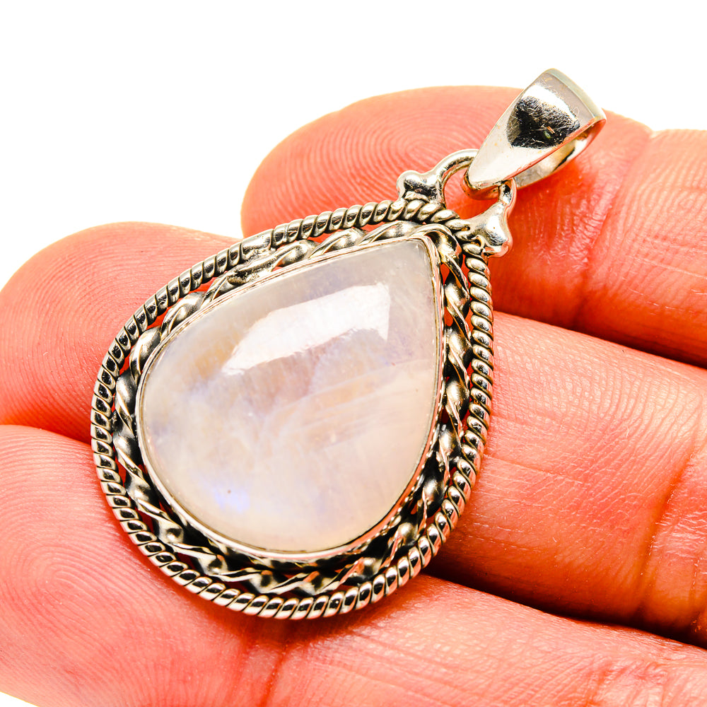 Rainbow Moonstone Pendants handcrafted by Ana Silver Co - PD753751