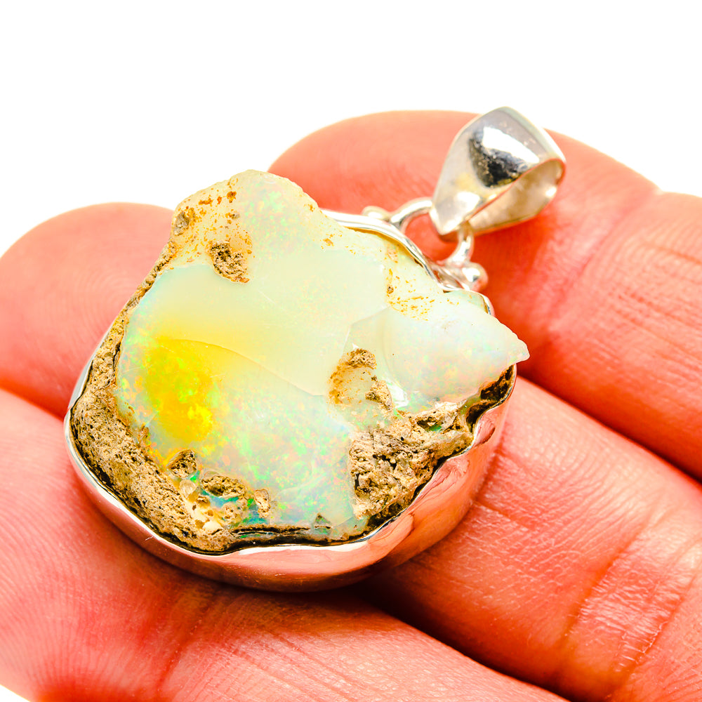 Ethiopian Opal Pendants handcrafted by Ana Silver Co - PD753752