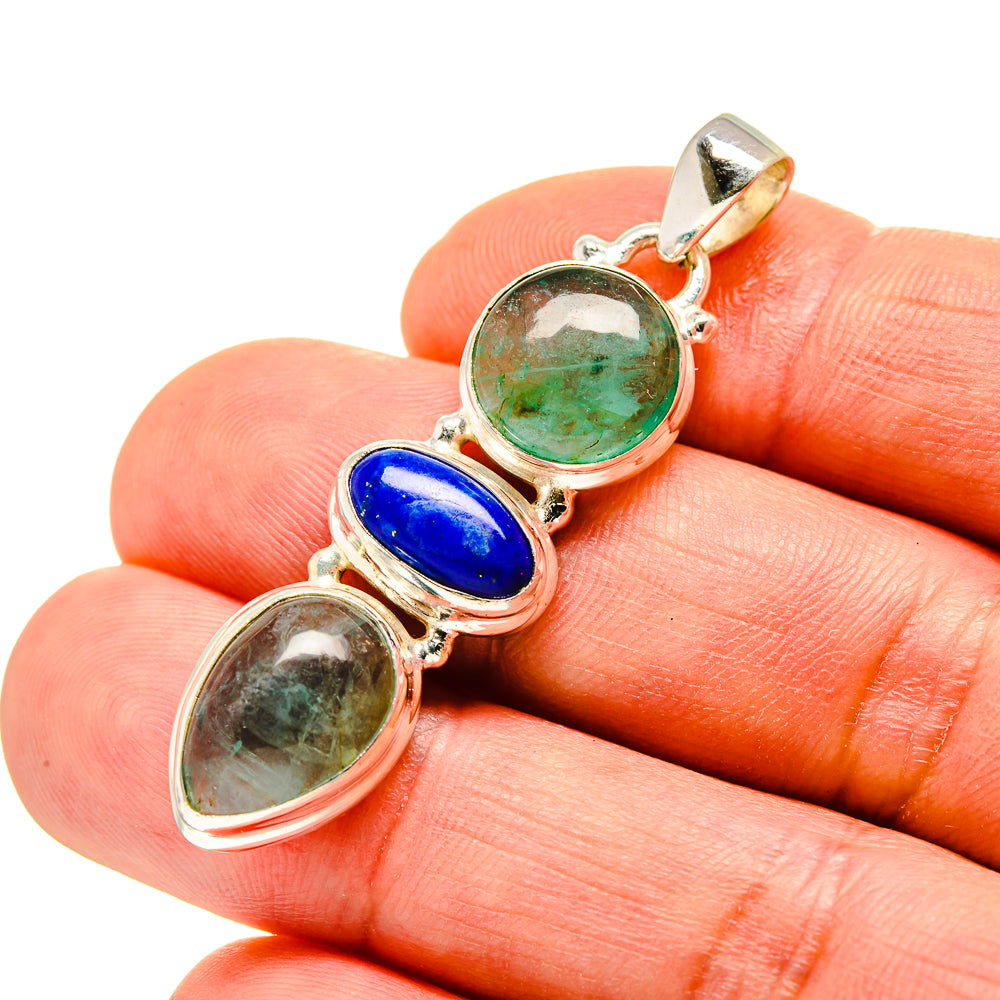 Green Fluorite Pendants handcrafted by Ana Silver Co - PD753775