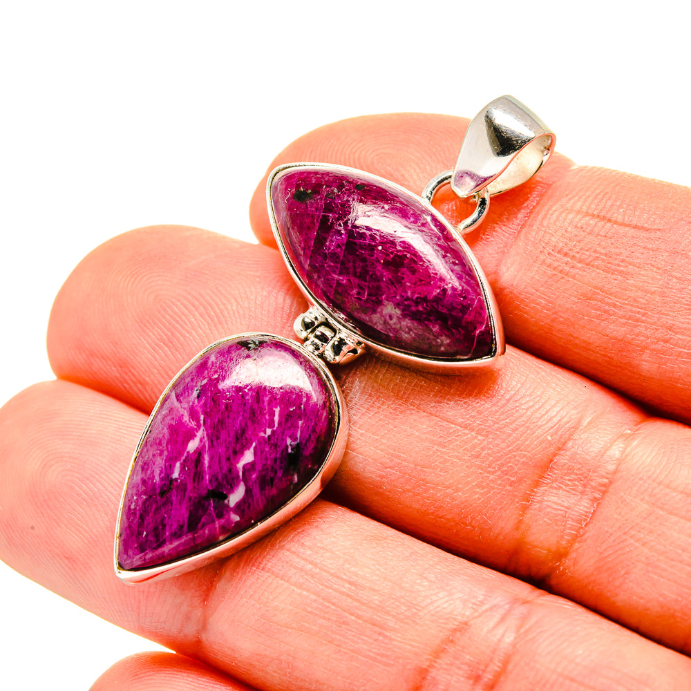 Ruby Fuchsite Pendants handcrafted by Ana Silver Co - PD753780