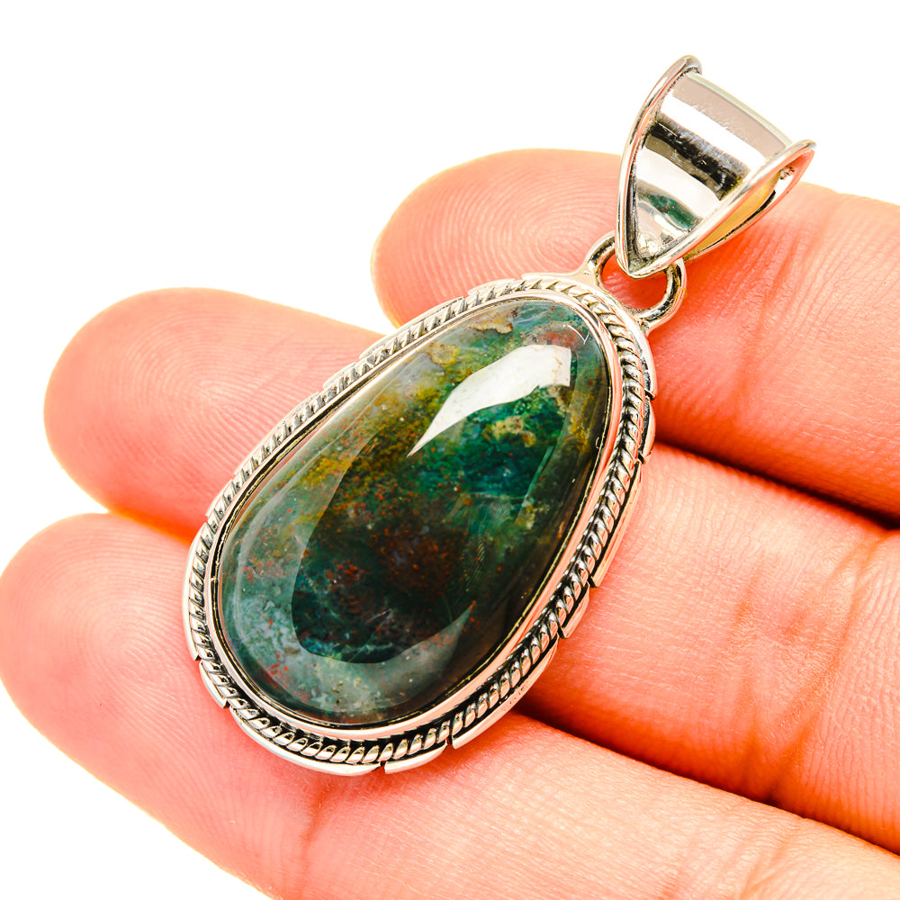 Bloodstone Pendants handcrafted by Ana Silver Co - PD7538