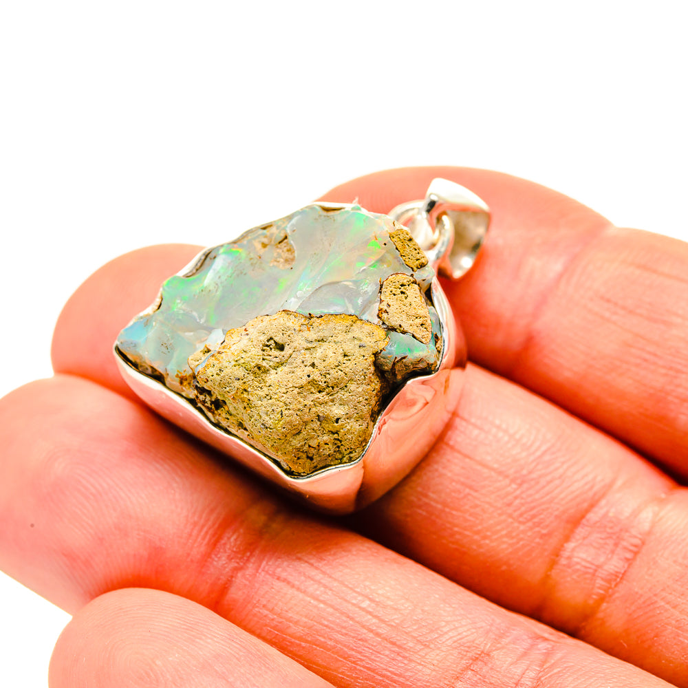 Ethiopian Opal Pendants handcrafted by Ana Silver Co - PD753805