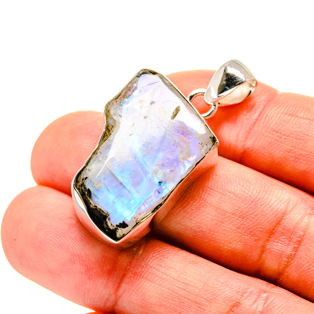Rainbow Moonstone Pendants handcrafted by Ana Silver Co - PD753810