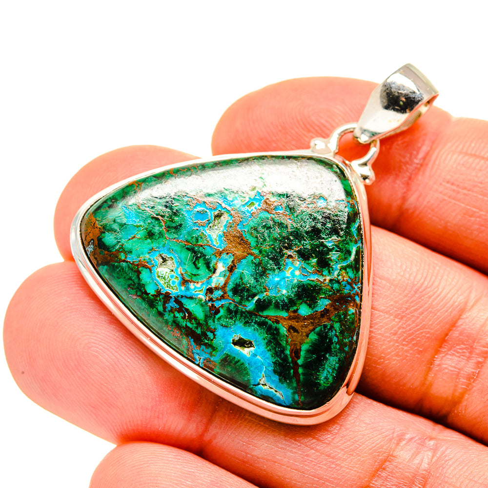 Chrysocolla Pendants handcrafted by Ana Silver Co - PD753821