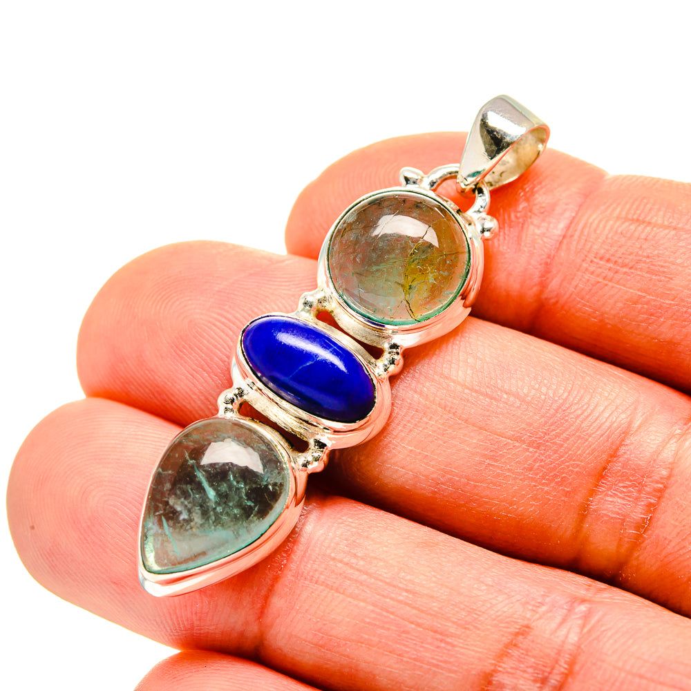 Green Fluorite Pendants handcrafted by Ana Silver Co - PD753823