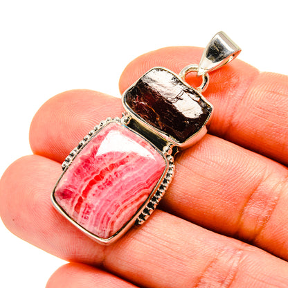 Rhodochrosite Pendants handcrafted by Ana Silver Co - PD753827