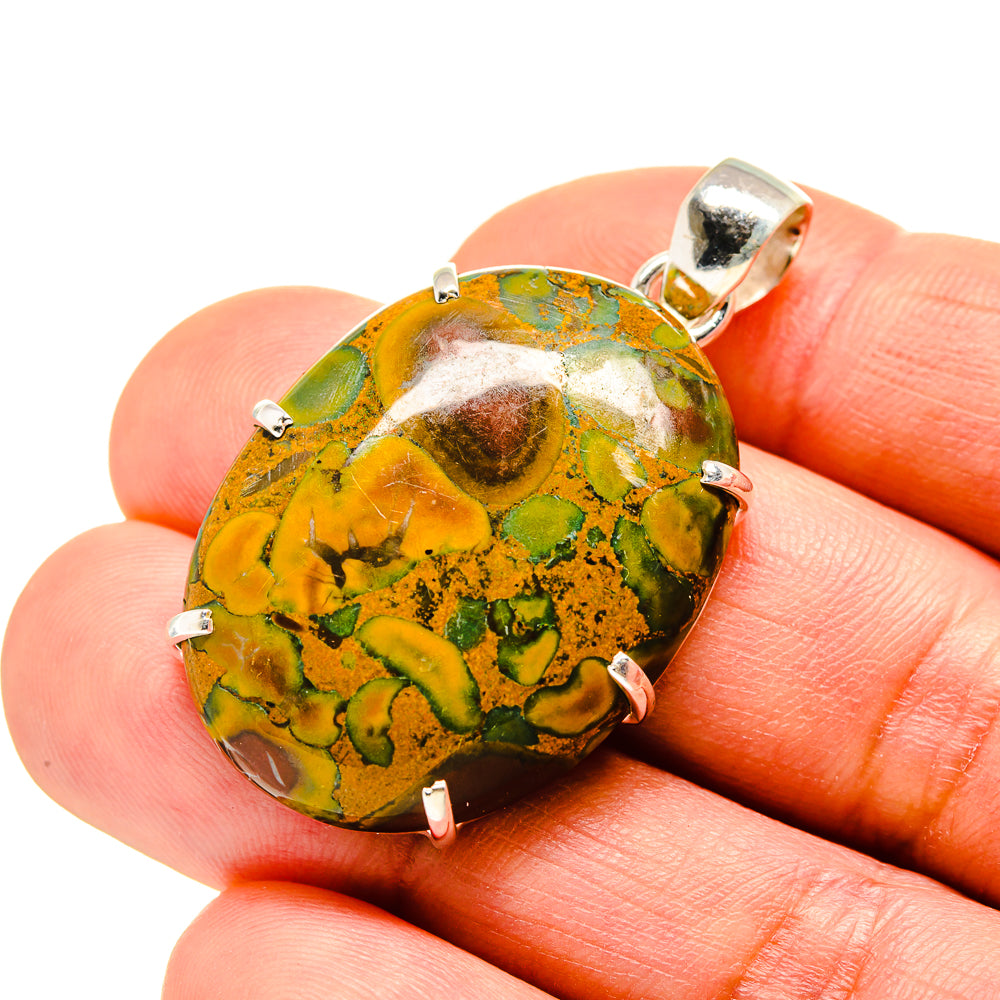 Rainforest Jasper Pendants handcrafted by Ana Silver Co - PD753832