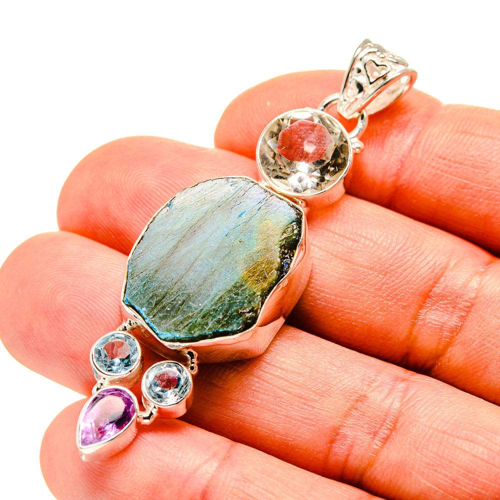 Labradorite Pendants handcrafted by Ana Silver Co - PD753837