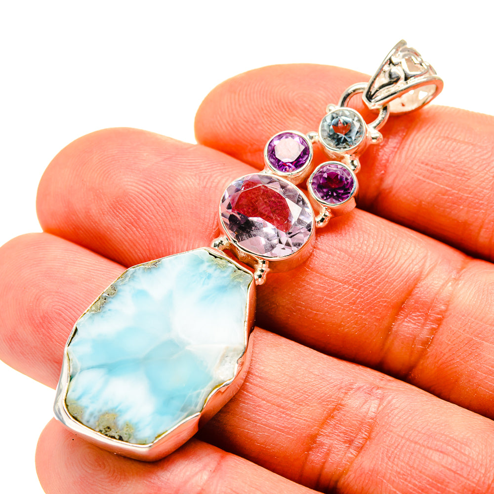 Larimar Pendants handcrafted by Ana Silver Co - PD753843