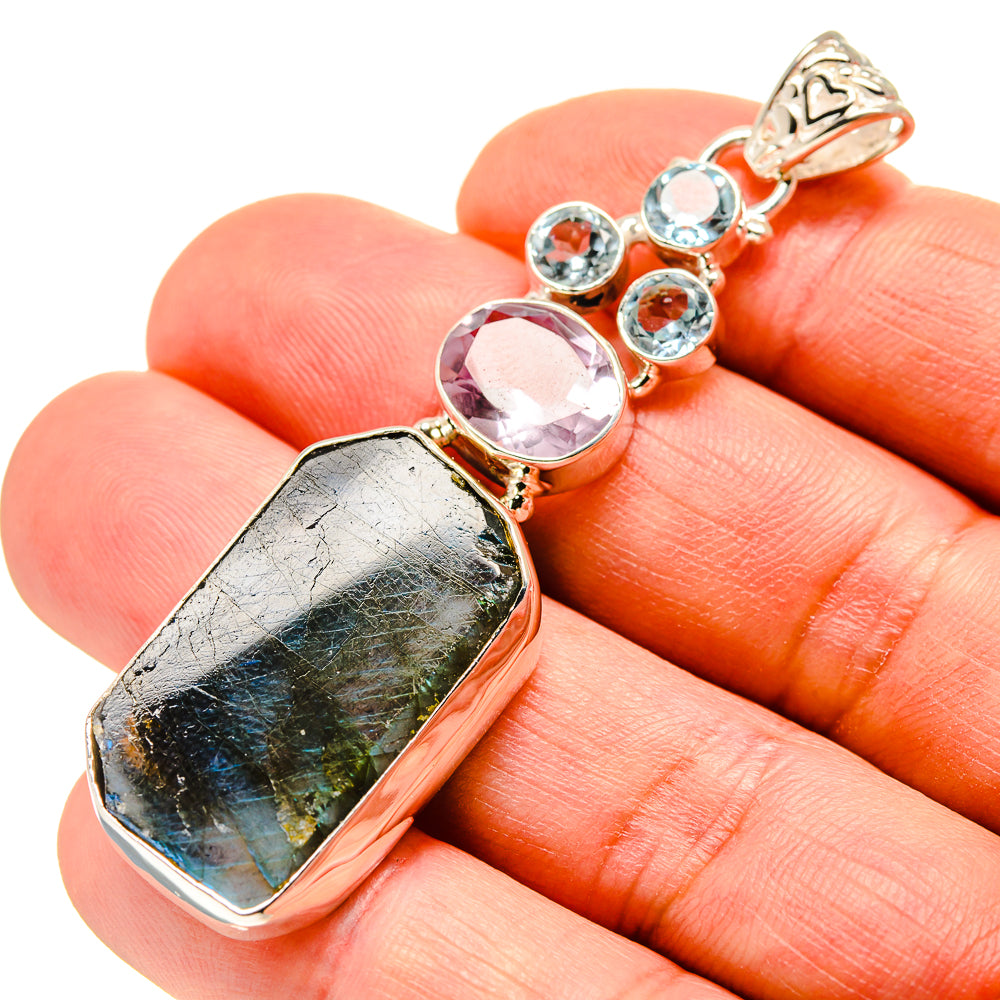 Labradorite Pendants handcrafted by Ana Silver Co - PD753844