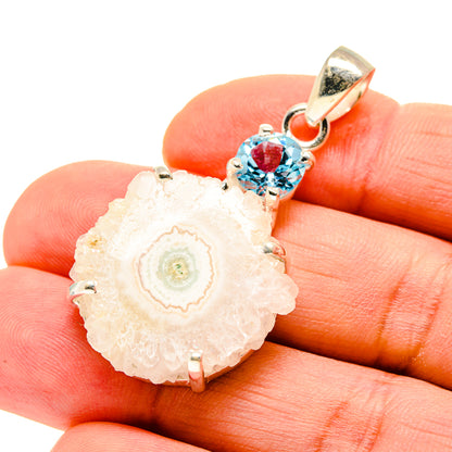 White Solar Quartz Pendants handcrafted by Ana Silver Co - PD753861