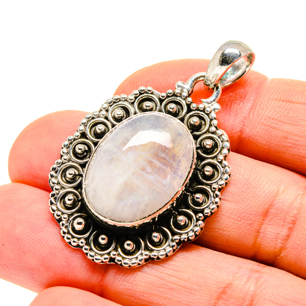 Rainbow Moonstone Pendants handcrafted by Ana Silver Co - PD753864