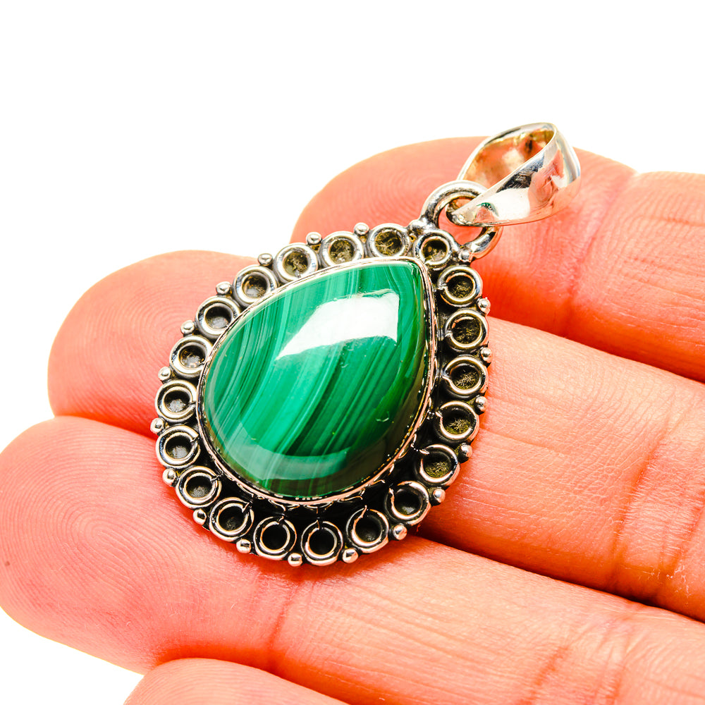 Malachite Pendants handcrafted by Ana Silver Co - PD753876