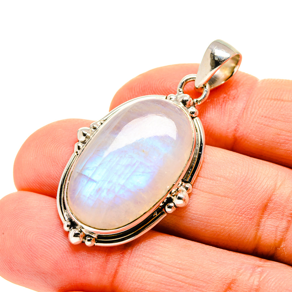 Rainbow Moonstone Pendants handcrafted by Ana Silver Co - PD753887
