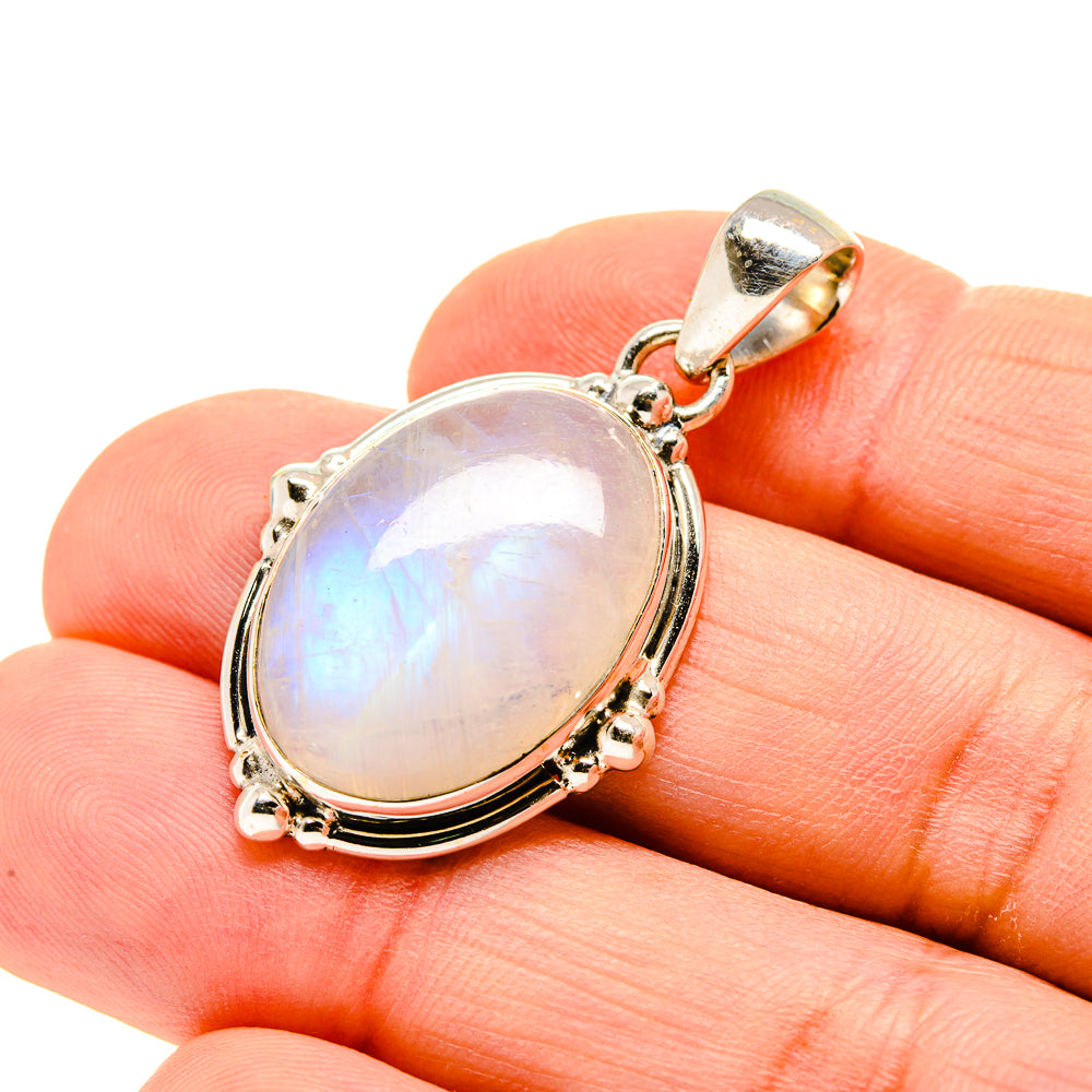 Rainbow Moonstone Pendants handcrafted by Ana Silver Co - PD753892
