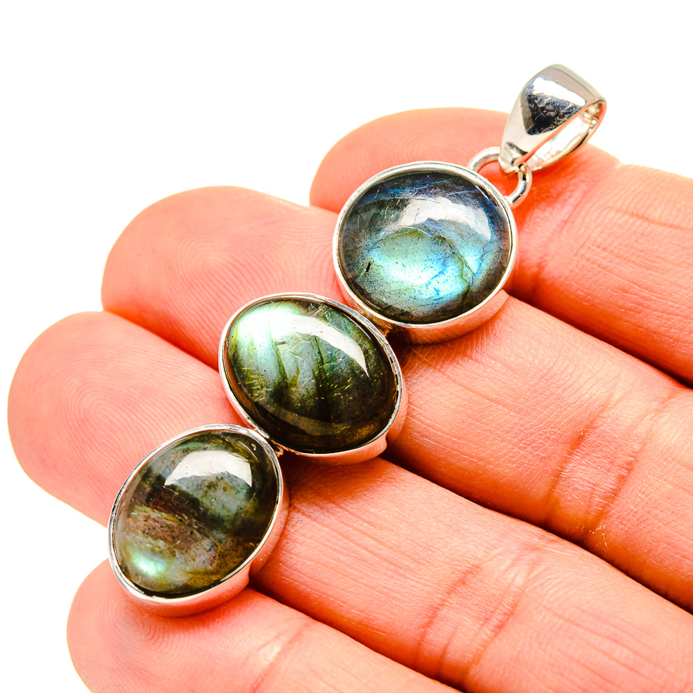 Labradorite Pendants handcrafted by Ana Silver Co - PD753912