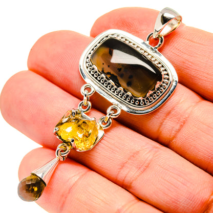 Montana Agate Pendants handcrafted by Ana Silver Co - PD753926